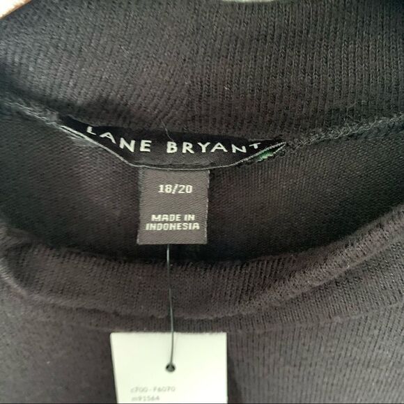 Lane Bryant Slit Front Long Sleeve Mock Neck Lightweight Sweater Tunic - Picture 3 of 7